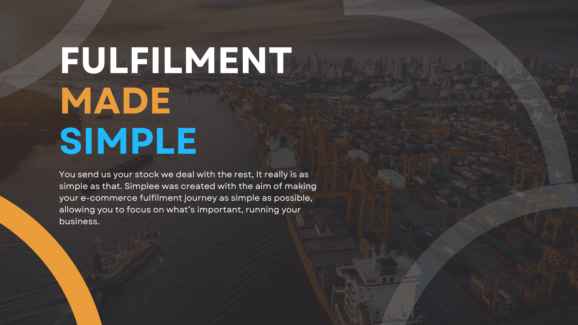 SIMPLEE fulfilment partnership presentation cover