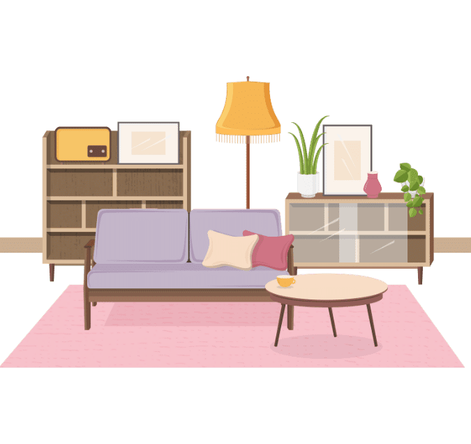 Indoor furniture fulfilment service graphic